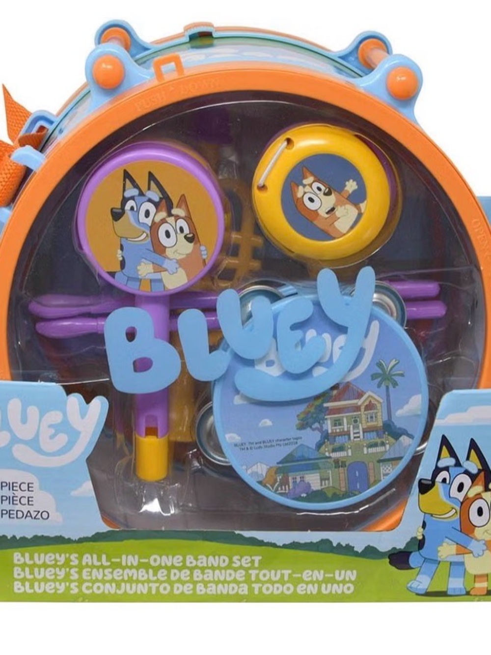 Bluey Kids Musical Band Set - Orange & Blue